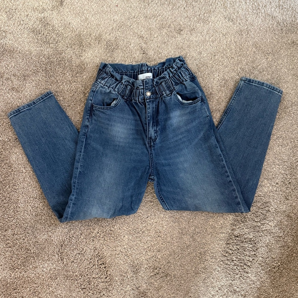 Vervet High Rise Paper Bag Jeans